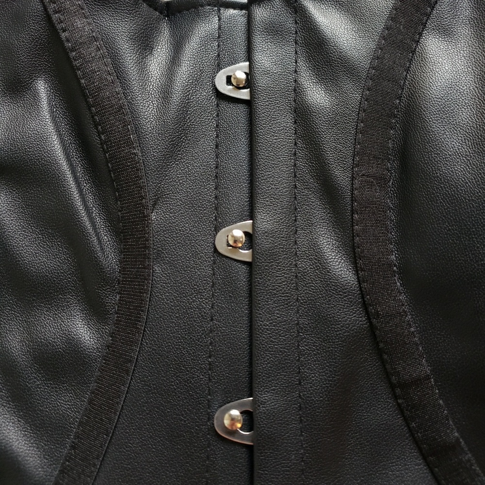 Nasty Gal Leather Bustier Corset Top - Picture 7 of 9
